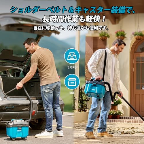 SEESII 充電式集塵機 乾湿両用 B0FBRM717B の商品画像 3