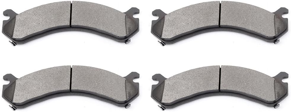 SCITOO D909 Rear Semi-Metal Brake Pads Sets - Fit for Chevy Silverado 3500 (01-06, 3500 HD 07-10) and GMC Sierra 3500 (01-06, 3500 HD 07-10, Sierra 3500 Classic 07)
