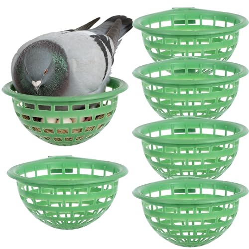 Lot de 6 bols d'élevage de pigeons pour conures, perruches, cacatoès, calopsittes, inséparables, poules, pigeons, cailles, volières, cages