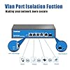 YuanLey 4 Port Gigabit PoE Switch, 1 Uplink Gigabit Ethernet and 1 SFP Port, PoE Plus 802.3af/at, 78W Built-in Power, Fanless Metal Unmanaged Plug & Play #2