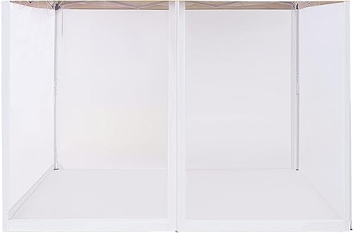 Miniatura 9 de WenHaus Mosquitera para patio de 10 x 10 pies, carpa desplegable para carpa de campaña, pantalla lateral de malla con cremallera para acampar al