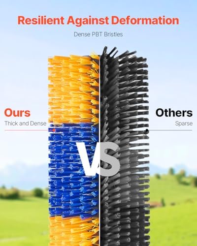VEVOR Livestock Scratching Brush, 4 Pcs Horse Brush with 8 Screws, 17.1 x 7.5 in Cow Scratcher, for Back Itch Relief & Keep Cleaning, Grooming & Scratching Post Brush for Horse, Pig, Cattle Supplies - 2