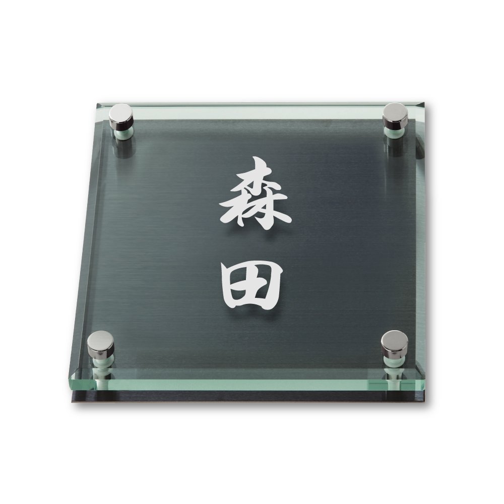 Amazon.co.jp: 丸三タカギ ネームプレート 彫り込み済表札 ソリッド