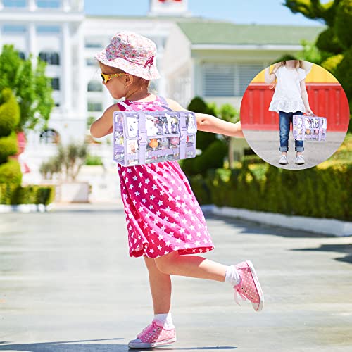 Yewiwin Doll Storage Organizer Backpack Compatible With Omg&Lol Surprise Dolls All,Clear View Hanging Dolls Carrying Case For Girl,Bag Only (Purple) #TOP4