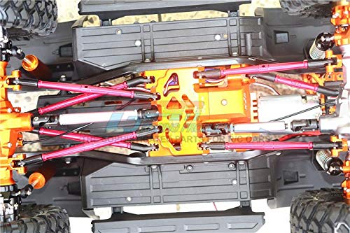 GPM Aluminium Lenk- & Aufhängungslenker Für Traxxas TRX-4 Defender – 3-teiliges Set In Orange, Justierbar