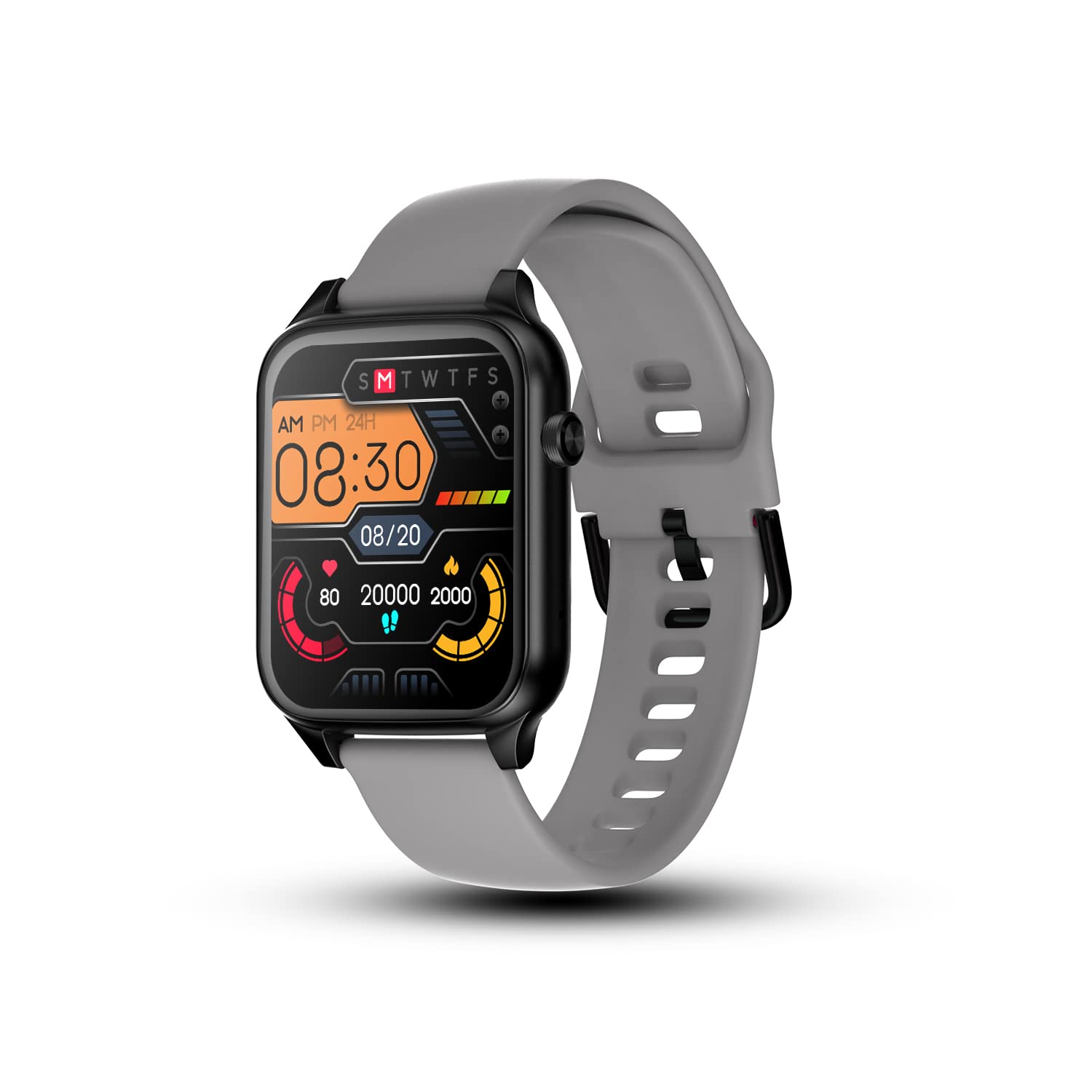 Molife Sense 500 Pro – 1.7inch Bluetooth Calling Smartwatch with AI Voice  Assistance, True Dual Sensors, 10 Sports Modes, 24 HR Heart \u0026 SpO2 Monitor,  IP68, Made in India (Black+Additional Dusty Grey