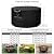 QH.HOME Fire Pit Cover Round, 100% Waterproof, 600D Strong Tear Resistant, Outdoor Firepit Covers Round Fits 33",34 inch,35 inch,36 inch Fire Pit Cover, 36” Dia X 20”H -Black