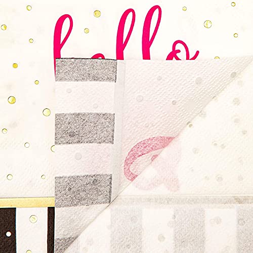 Hello 25 Party Paper Napkins (5 X 5 In, 50 Pack) #TOP4