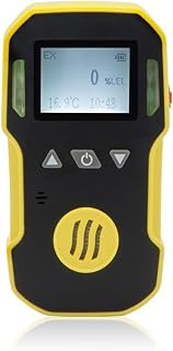 Air Quality, Portable Industry H2/O3/CO/PH3/CO2/H2S/NH3/O2/NO2/NO/EX/CH4 Gas Detector Combustible Gas Alarm Detetcor USB Charge 0-100% LEL,Accurate Reading(EX-0-100LEL-1)