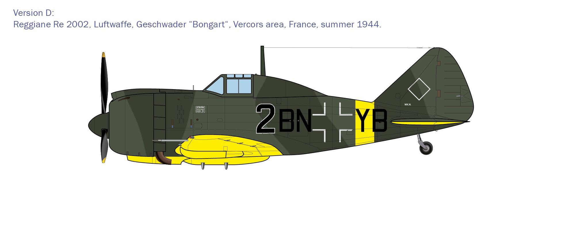 Italeri 1472 1:72 Reggiane Re.2002 Ariete Model Building Kit, Standing Model Building, Crafts, Hobby, Gluing, Plastic Kit - Image 3