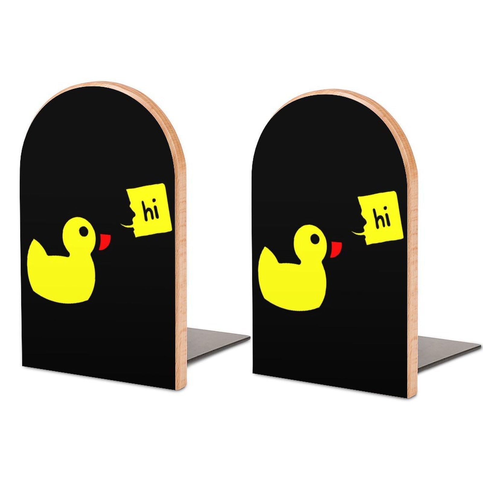 Hi Duck Book Ends for Shelves Bookends Bookshelf Holder Stand Books Stopper Home Office Decor