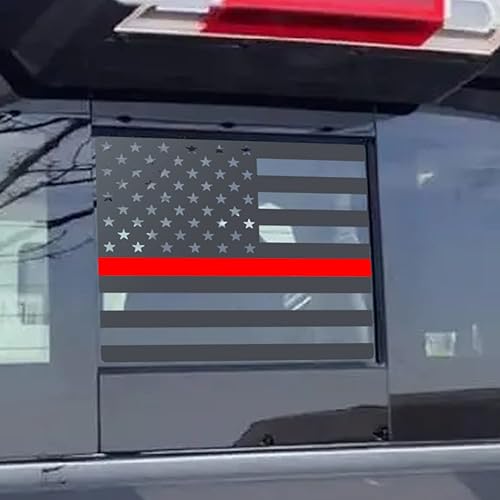 Miniatura 8 de Calcomanía de bandera estadounidense para ventana trasera central para Ford F150 F250 F350 2004-2014, calcomanía deslizante de la bandera de Estados