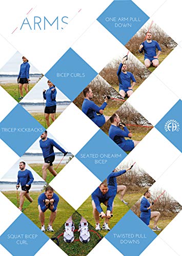 Fasce Di Resistenza Con Maniglie - Set Per Esercizi A Casa Uomo Donna Home Gym UK