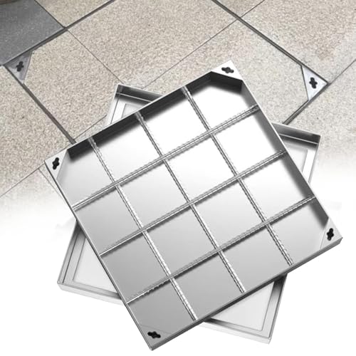 Couvercle de regard acier inoxydable durable pour allée carrossable