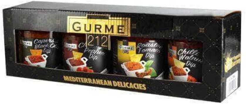 Gurme212 4 in 1 Mix Dip Sauces Box 4 x 7 oz. jars