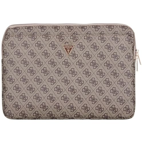 Funda Guess de portatil 14 de diseño exclusivo premium con logotipo de triangulo y patron 4G