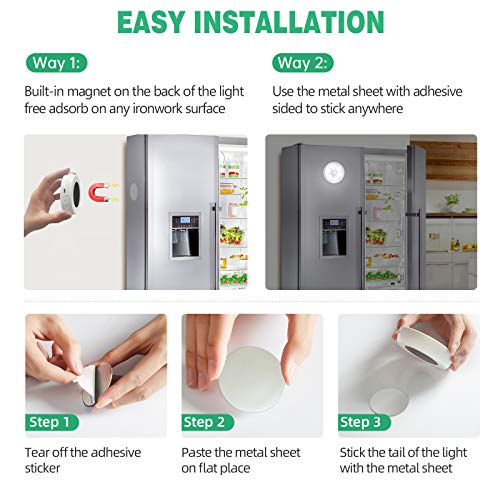 LED-Closet-Lights-Wireless-Motion-Sensor-Puck-Light-Newest-Version-USB-Rechargeable-Dimmer-Step-Light-with-Remote-Night-Safe-Lighting-for-Under-Cabinet-Counter-Kitchen-Hallway-Stairs-6-Pack