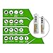 EBL Black Batteries Box Include : Rechargeable 8 AA Batteries + 4 AAA Batteries + 40Min iQuick Battery Charger and 2Pcs C/D Converters with Battery Storage Organizer