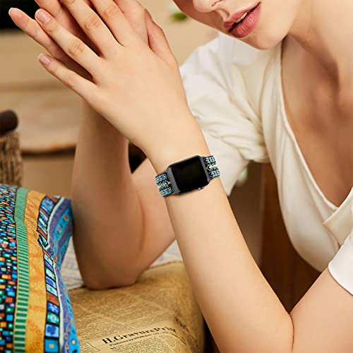 Image of DaQin 3 Pack Stretchy Solo Loop Compatible with Apple Watch Bands Men Women