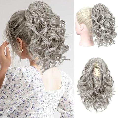 REECHO 12 Inch Curly Ponytail Extension Cover