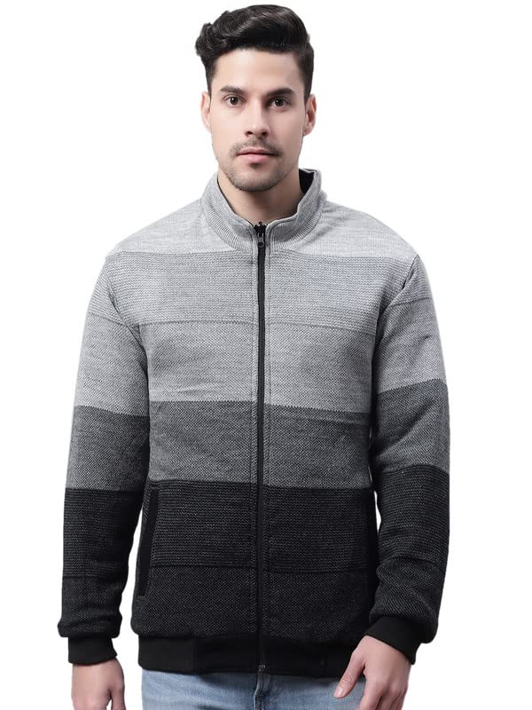 Image of Cantabil Black Winter Wear Reversible Jacket Full Sleeve for Men l Jacket for Men l Winter Wear Jacket for Men (P MJKT00124 BLACK)
