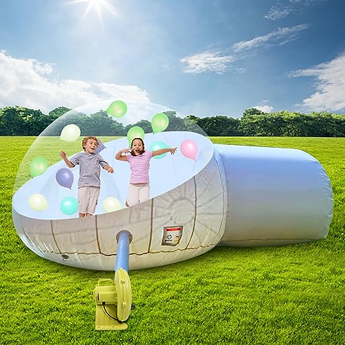 Carpa tipo burbuja inflable para camping con domo transparente miniatura 2