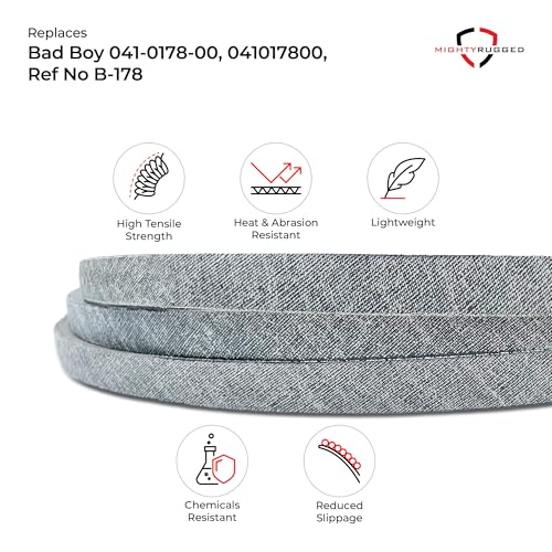Image of 041-0178-00 Deck Belt Replacement for Bad Boy, Length 181 inch, Heavy-Duty, Durable, Aramid Cord Belt Replaces 041017800 for Bad Boy Outlaw XP, Outlaw Extreme 6100, Rebel X, Rogue 61 inch Riders