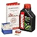Produktbild Motul 10W-40 Öl + Mahle Ölfilter für Suzuki GN 125, 94-99, NF41A - Ölwechselset inkl. Motoröl, Filter, Dichtring