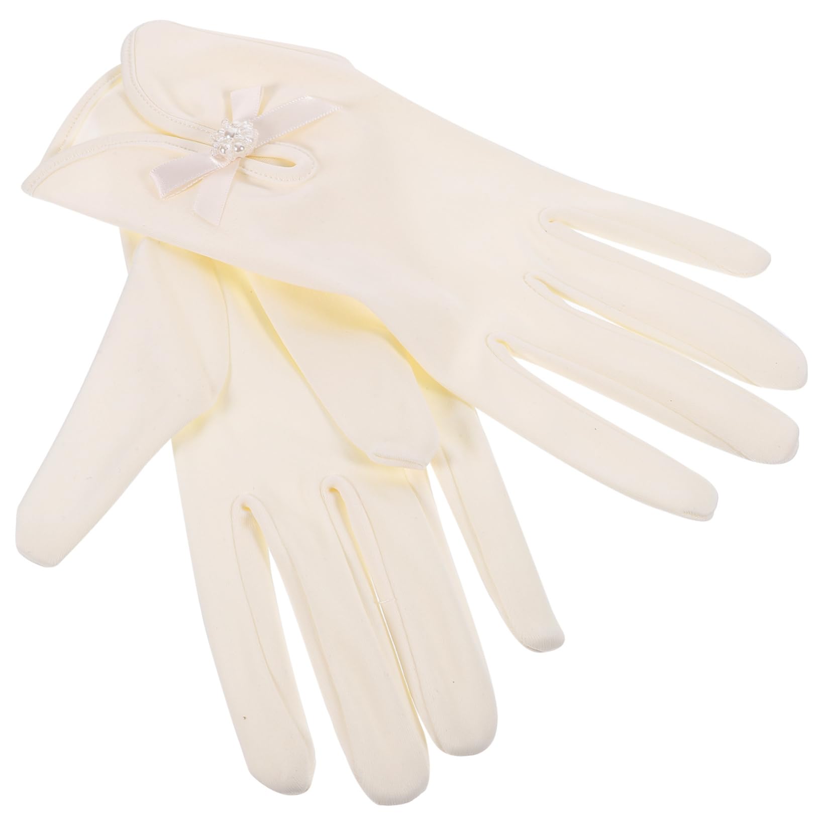 BESPORTBLE Bridal Party Gloves Satin Wedding Gloves Comfortable Fit for Girls Brides