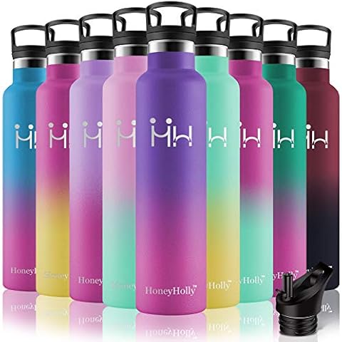 HoneyHolly Vakuum Isolierte Edelstahl Trinkflasche 1000ML Cover