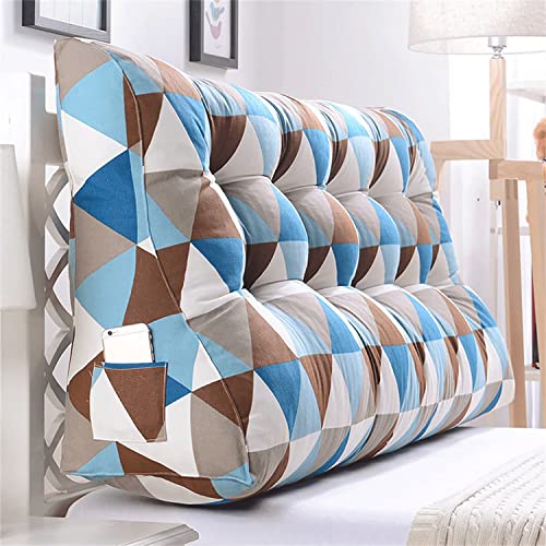 UVCMDUI Schienale Letto, Cuscinoni per Testiera Letto Grandi Rettangolare, Cuscini per Spalliera Letto Matrimoniale per Letto Divano Riposo Lettura Libro,D,150cm/59.1in