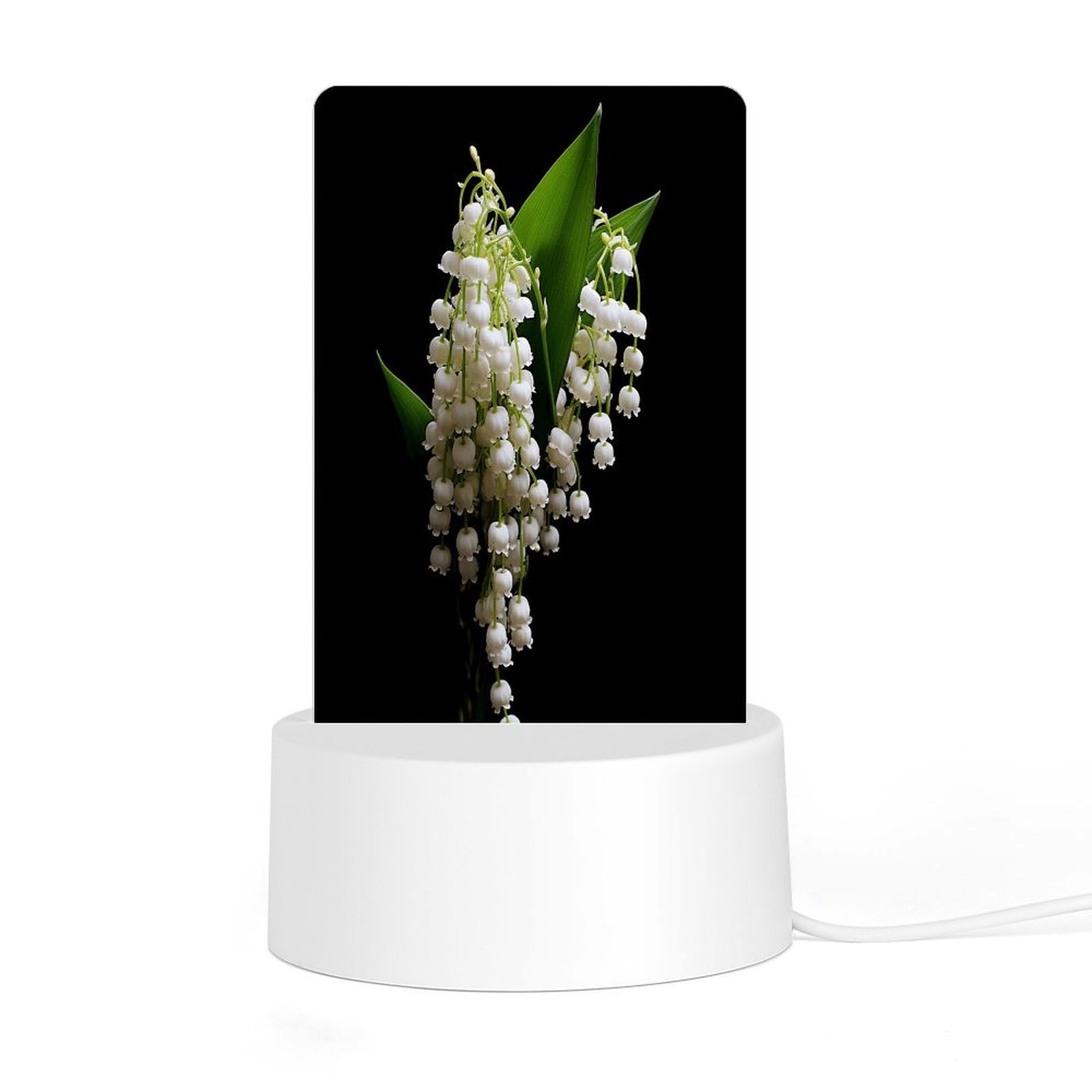 Adfgyerh Style Some Lilies Of The Valley Night Light Acrylic Material Easy Installation, Home Decor Usb Interface Power Supply, Lamp For Restaurant Bar Cafe Room Decor