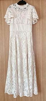 新品 タグ ダズリン dazzlin ワンピース ロング丈 M 半袖　セール dazzlin ダズリン オープンショルダーリボン半袖ワンピース