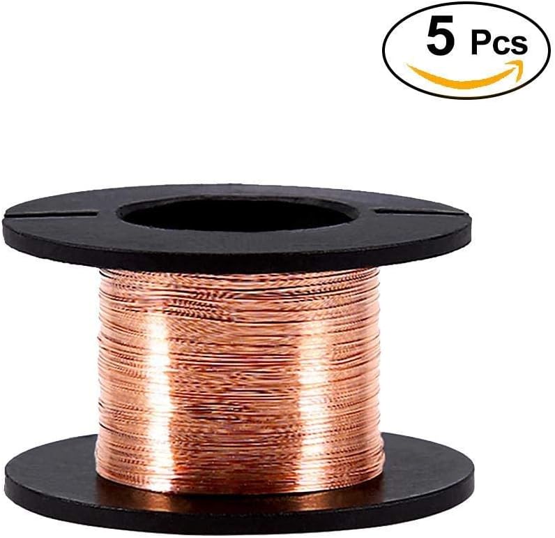 50% оƒƒ Dіѕсоunt 5pcs Enameled Copper Wire, Enameled Wire Winding Wire Enamelled Repair Wire Diameter 0.1mm Length 15m