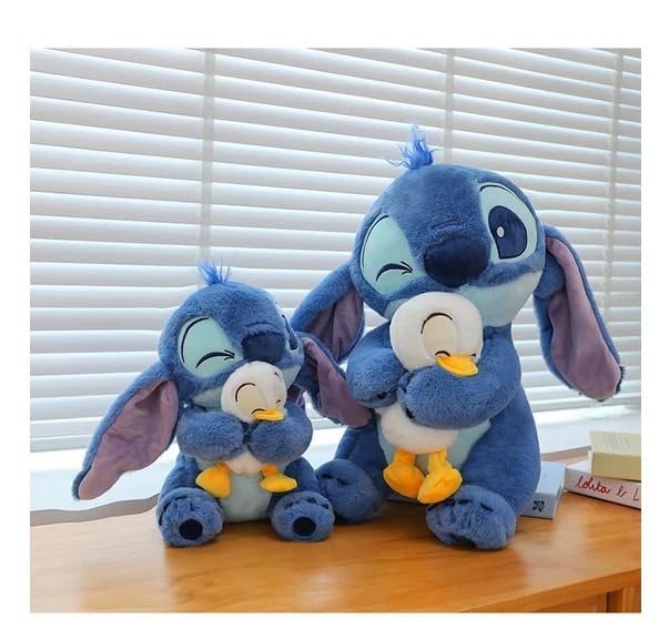 Image of Babique Hug Duck Stiffy Plushie Stuffed Plush Teddy Bear Soft Toy |Ideal for Birthdays & Special Occasions Girls /Boys, Baby Kids -Blue (30Cm)