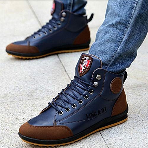 Nuovi 2018 Uomini PU Stivaletti in Pelle Lace Up