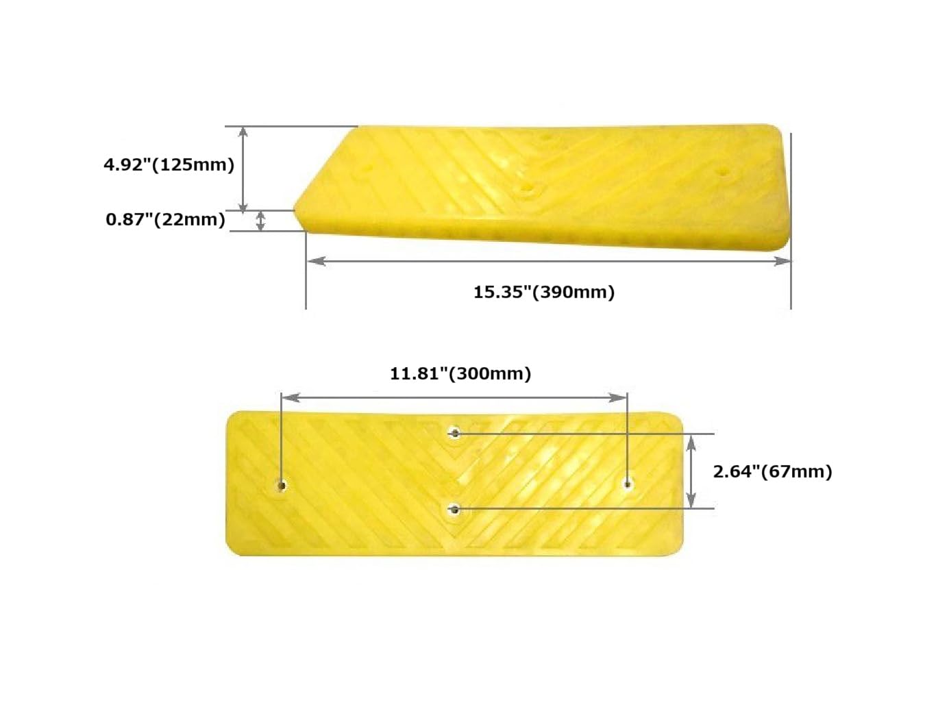 Tire Changer Rubber Pad for Clamp Jaw and Bead Breaker Arm, Chevron Textured Anti-Slip Mounting Pad, Universal Fit for Tire Changing Machine, Rim and Wheel Protection, Model #1