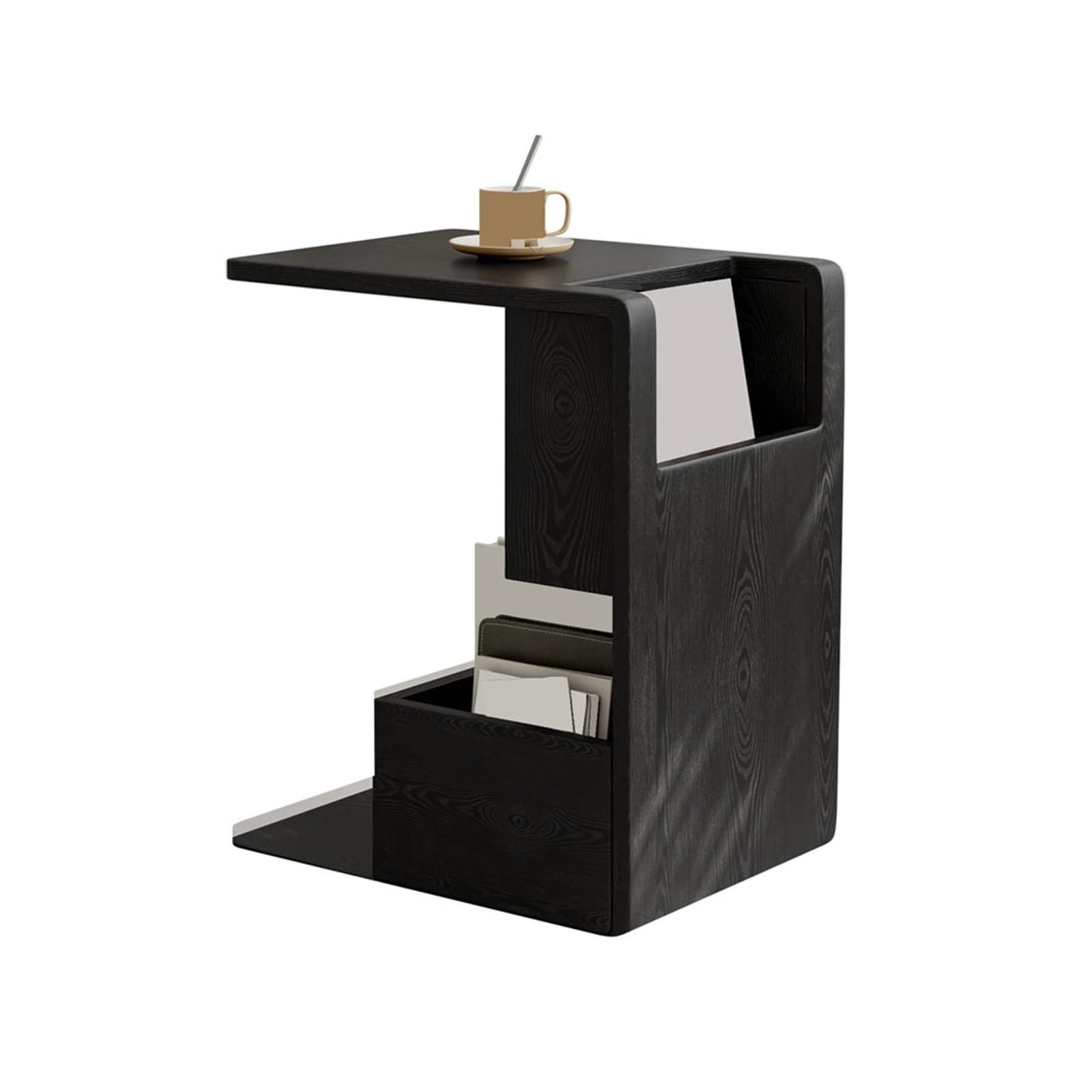 ZYYANSHOP Bookshelf Movable Free-standing Creative Wooden Bookshelf Minimalism Sofa Side Table Storage Rack