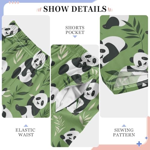 Pajama Bottoms, Cute Big Panda Sleeping Pant Lounge Wear Pajamas Long Pants Sleepwear Pjs4