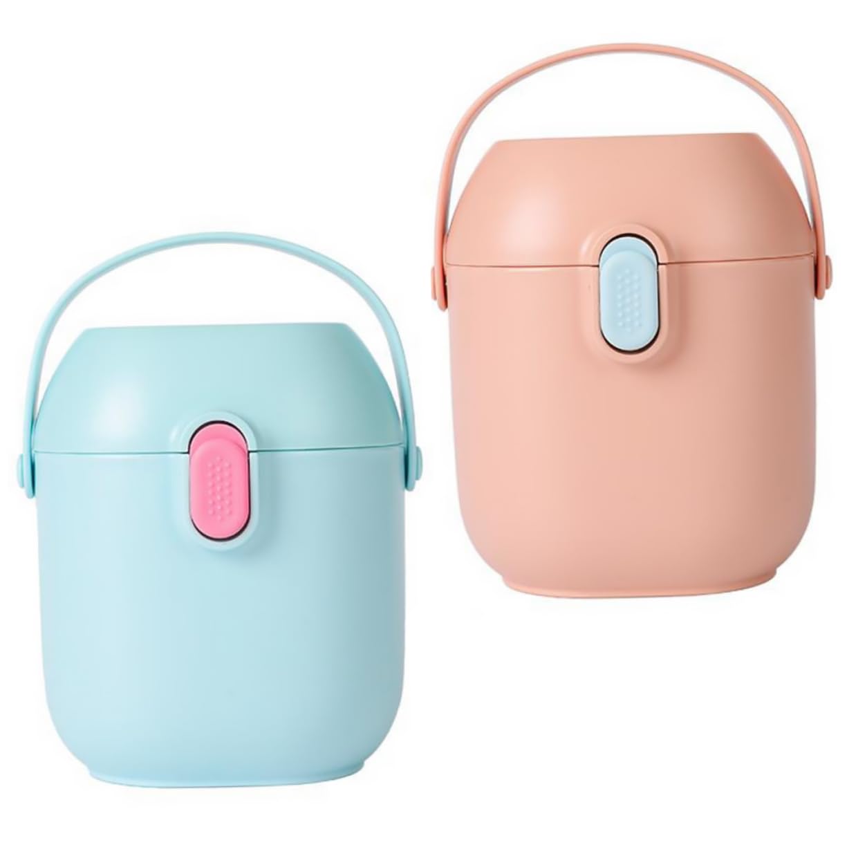 ULDIGI 2-Set Milk Dispenser Box with Spoon Dried Milk Container Formula Holder TPE Pp Material Portable Storage Box