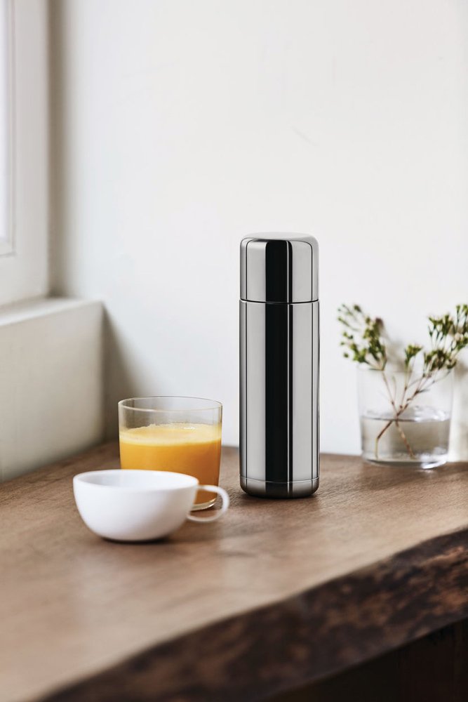 Alessi NF04 Nomu Thermos Acier Inoxydable/Résine Thermoplastique Argent 6,40 x 6,40 x 20,00 cm