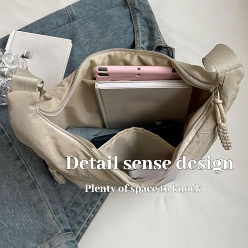 Preferable Crossbody Bag, Preferablen Women's Fashion Plain Color Nylon Crossbody Bag4