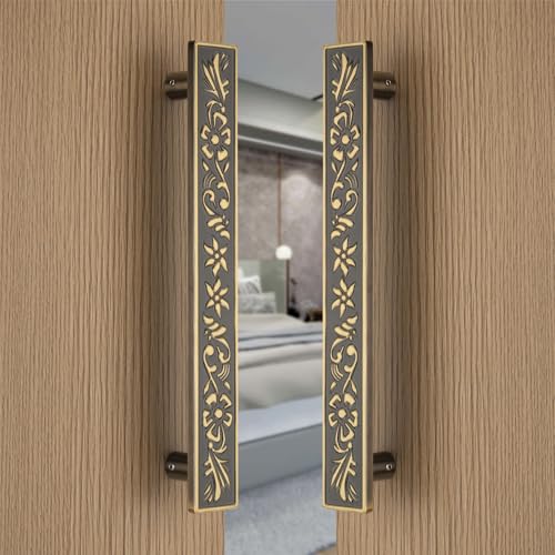 Image of COMPASS 12 inch Brass Main Door Handle | Door Handles for Main Door | Pull Handles for All The Doors of House | Office | Hotels | PH-214 (Pack of 1, Antique Finish)