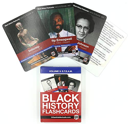 Urban Intellectuals Black History Flashcards (52 Educational Card Deck) Volume 3 - STEAM