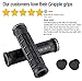 Marque Grapple Mountain Bike Handlebar Grips – Single Lock-On Ring MTB and BMX Bicycle Handle Bar with Non-Slip Grip (Phantom Black)