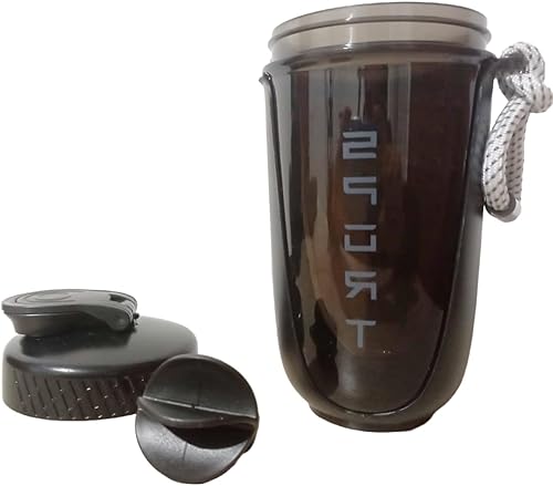 Miniatura 4 de Botella mezcladora de proteínas de alta calidad, 20 onzas, asistente de mezcla preentrenamiento, plástico sin BPA