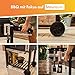 VonHaus Holzkohlegrill – XL Tragbarer Barbecue mit Warmhalterost, Klappablagen, Temperaturanzeige, Rädern, Grillrost, Luftventilen – 2-in-1 Grill und Smoker für Fleisch, Fisch und Gemüse
