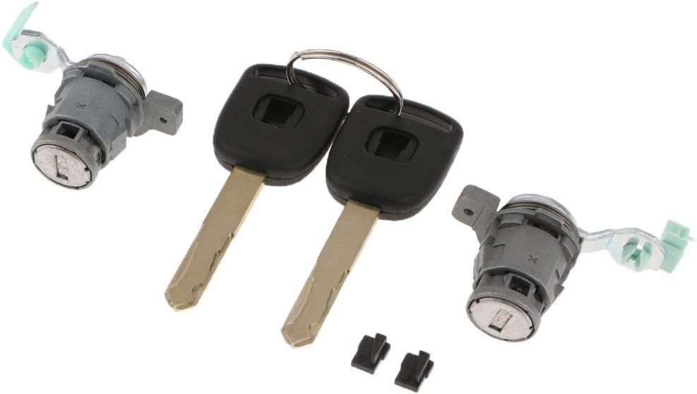 1 Set Car Door Lock Driver Side Door Lock Cylinder 2 Keys 72185S9A013 for Honda for Civic for Element for CRV for Odyssey S2000 2002-11