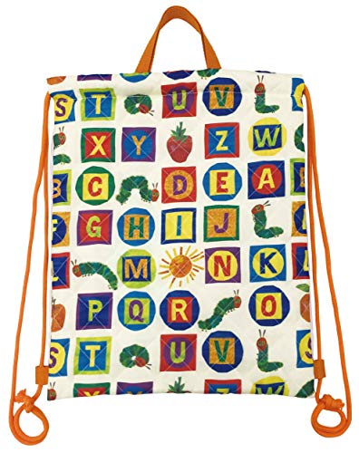 アイプランニング ナップサック はらぺこあおむし キルト アルファベット アイボリー W31×H39cm K1367A