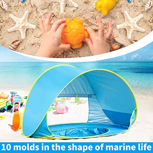 Barraca de praia para bebê GKPLY com piscina, barracas de praia pop-up para crianças pequenas ou inf
